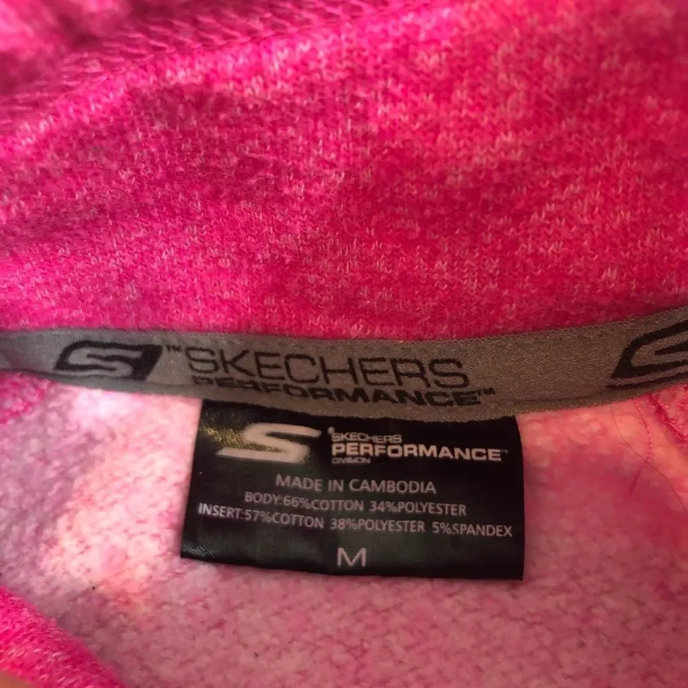 Girls Pink Sketchers‎ Performance Zip Up Sweatshirt